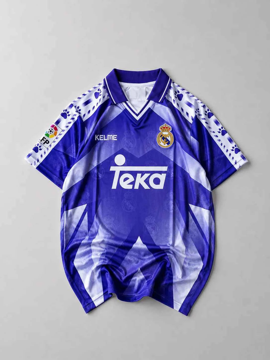 Real Madrid 1996–97 carlos away half sleeves retro