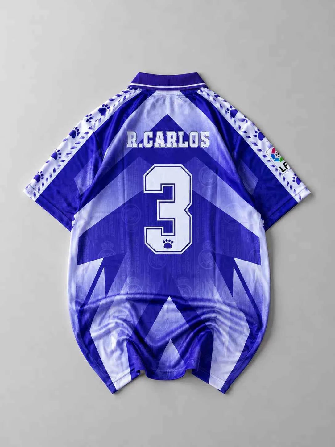 Real Madrid 1996–97 carlos away half sleeves retro