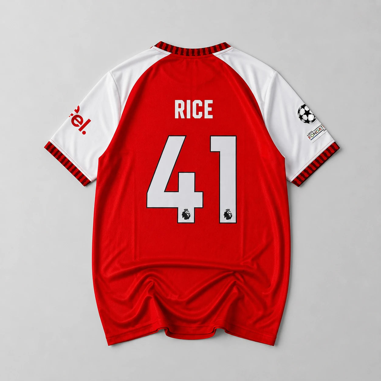 Arsenal 2026-27 Declan Rice jersey back with player name and number