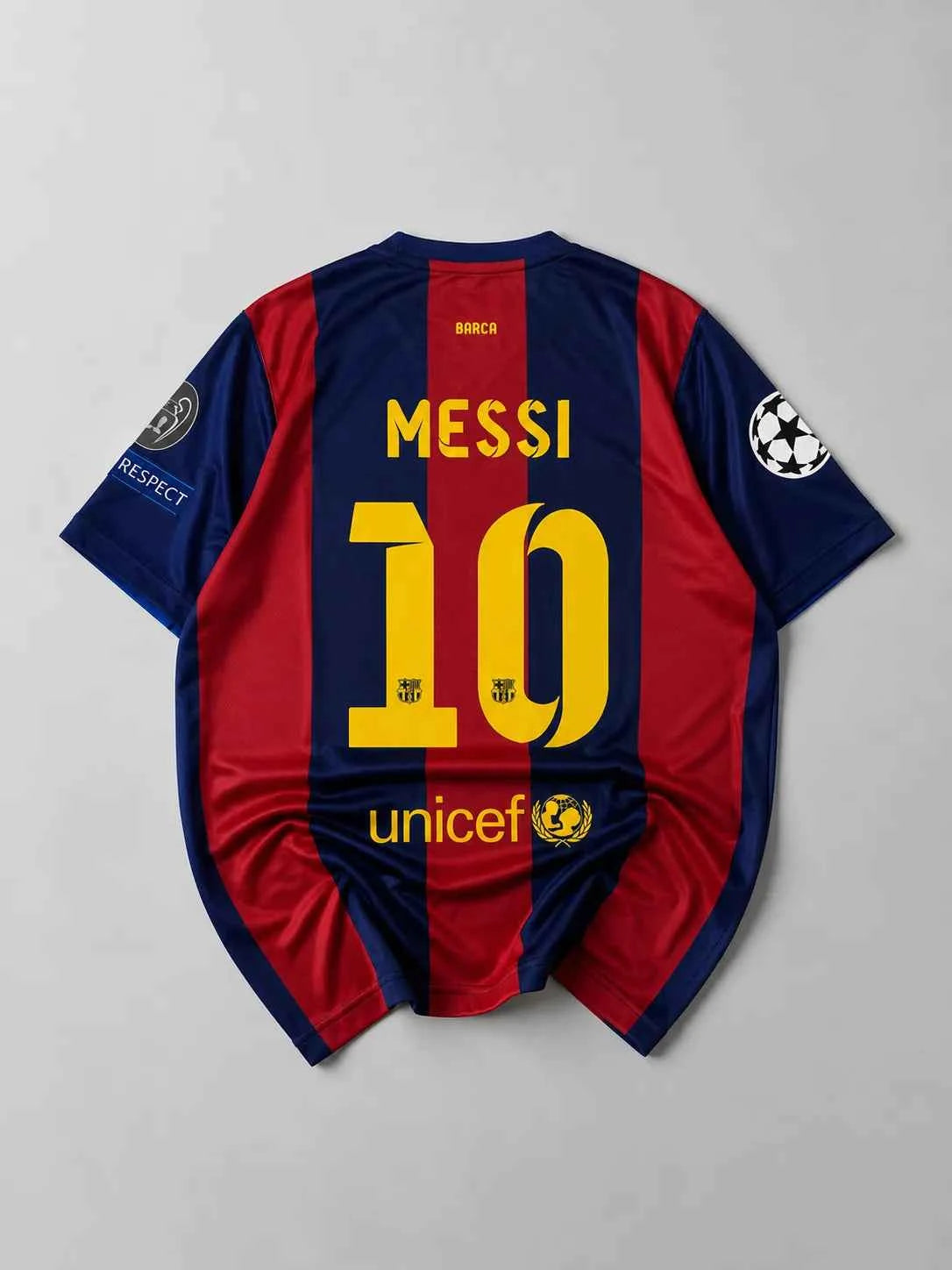 Barcelona Messi Home 2014-15 half sleeves retro (embroidery)