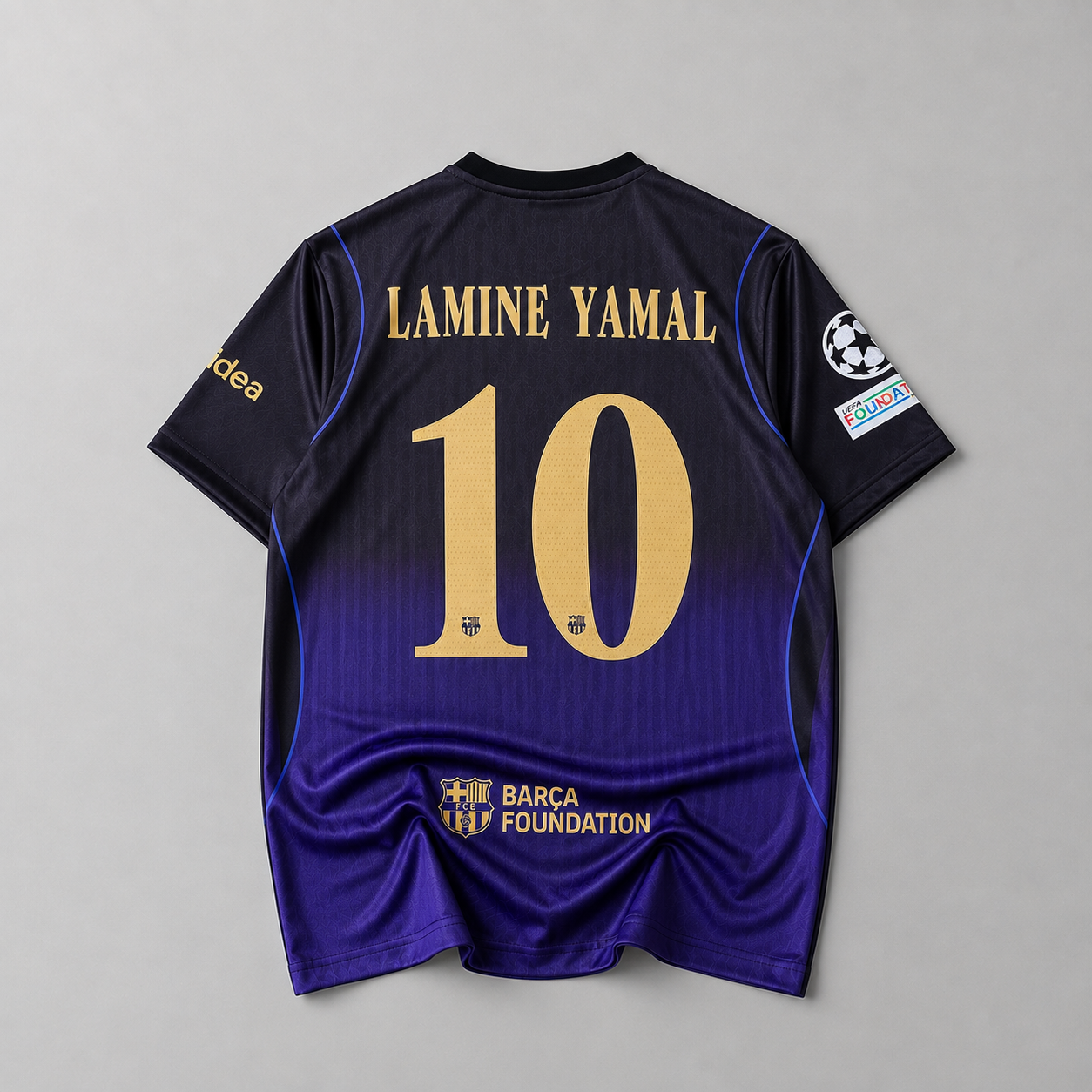 Barcelona 26/27 LAMINE YAMAL– La Liga Away Kit (Silicone Heat Press Logos)