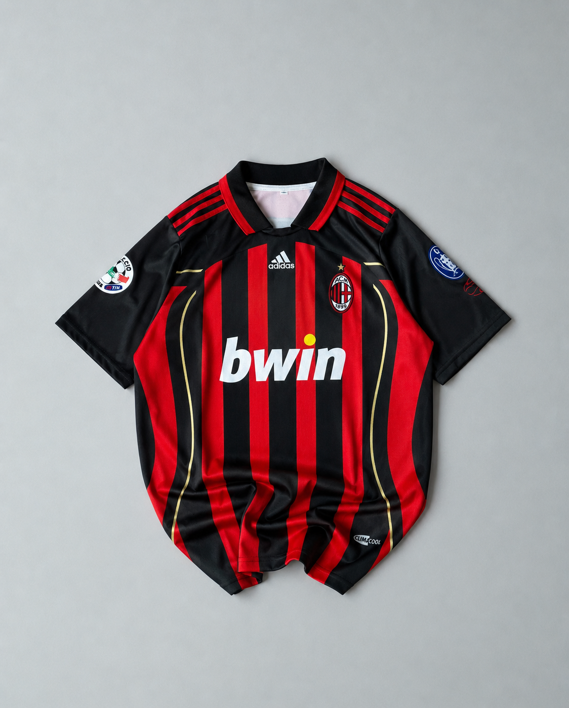 Ac milan 2006-07 home Maldini half sleeves retro