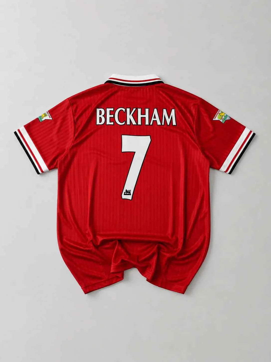 Manchester united 1998-99 Beckham Home half sleeves retro