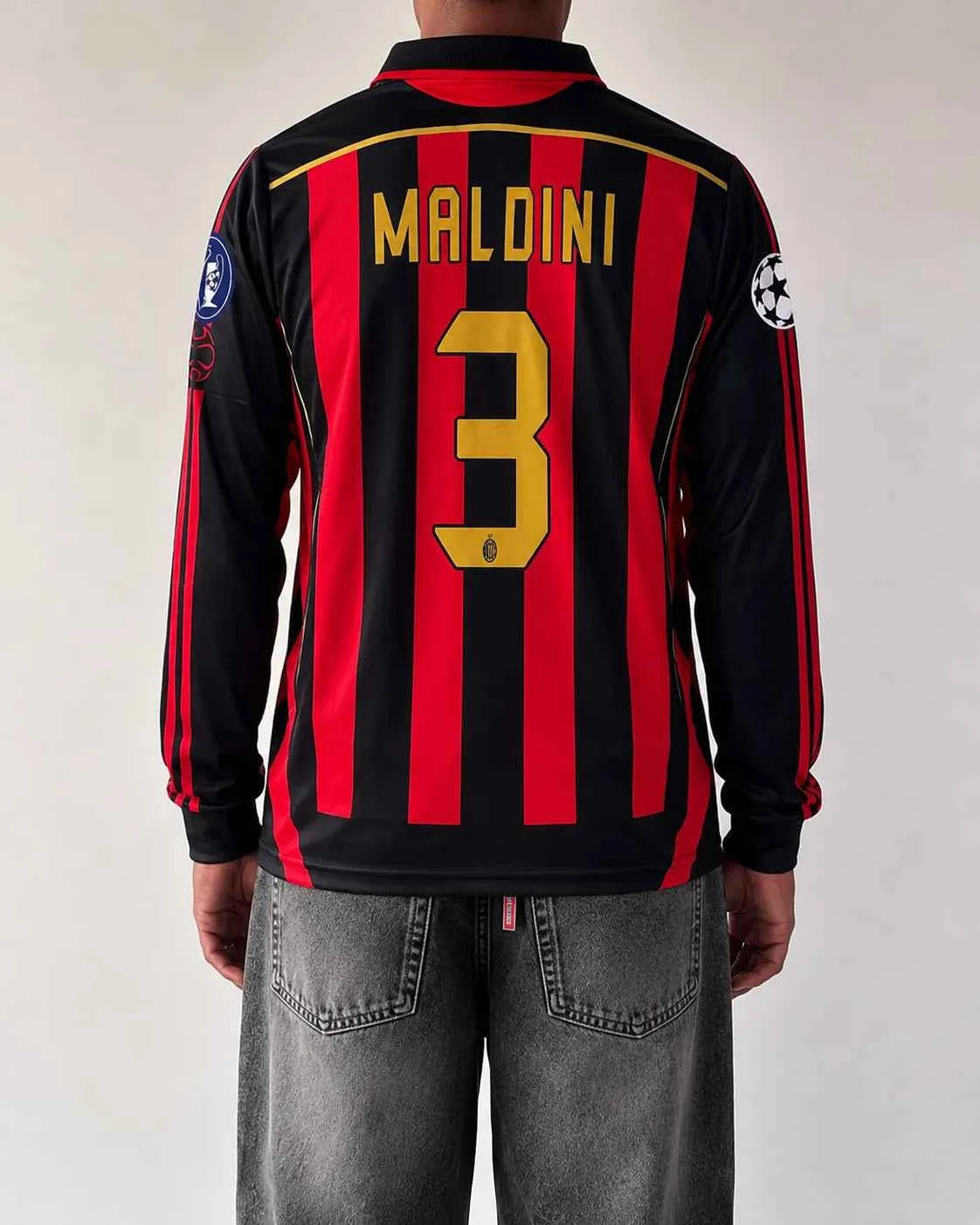 AC Milan home MALDINI full sleeves retro