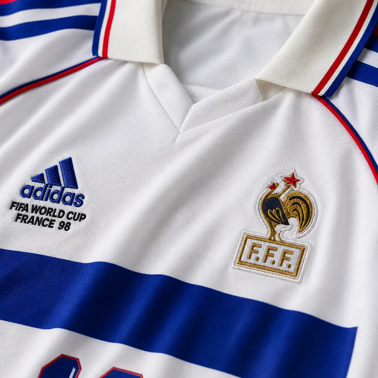 France 2006 Zidane half sleeves retro (embroidery)
