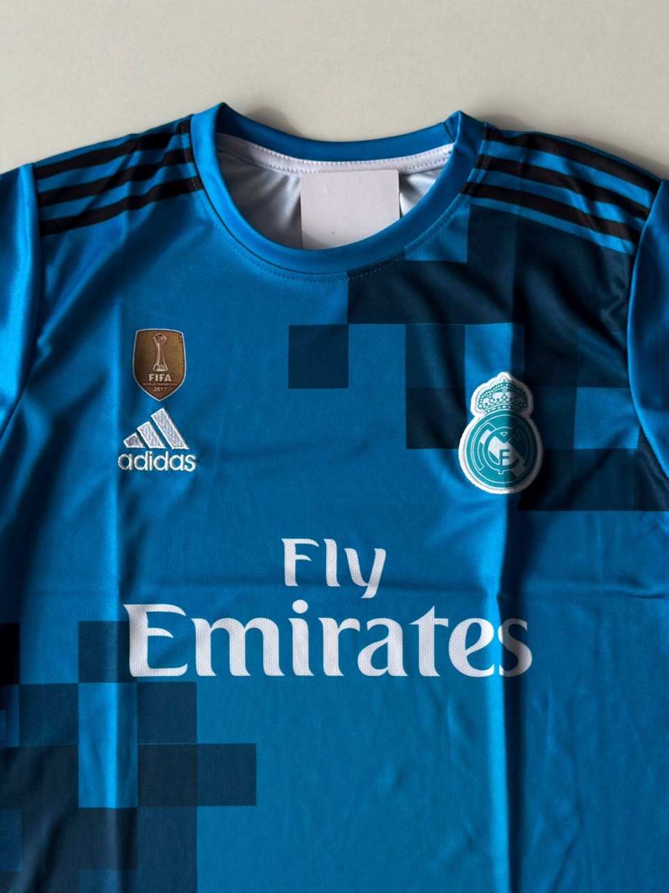Real Madrid 2017-18 third kit full sleeves retro (embroidery)