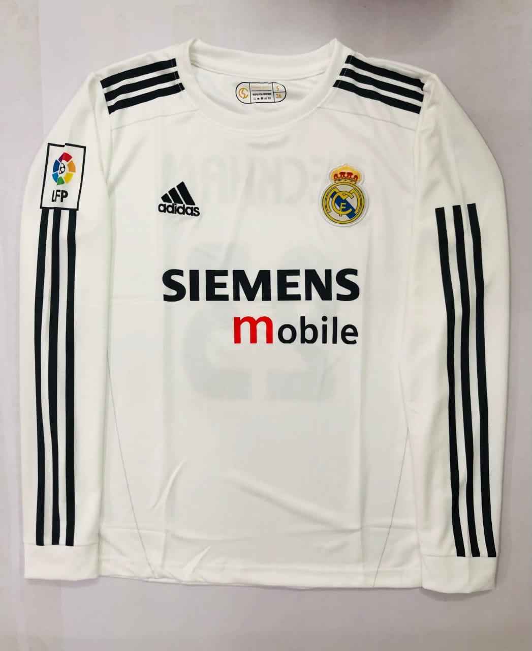 Real madrid Beckham full sleeves retro kit