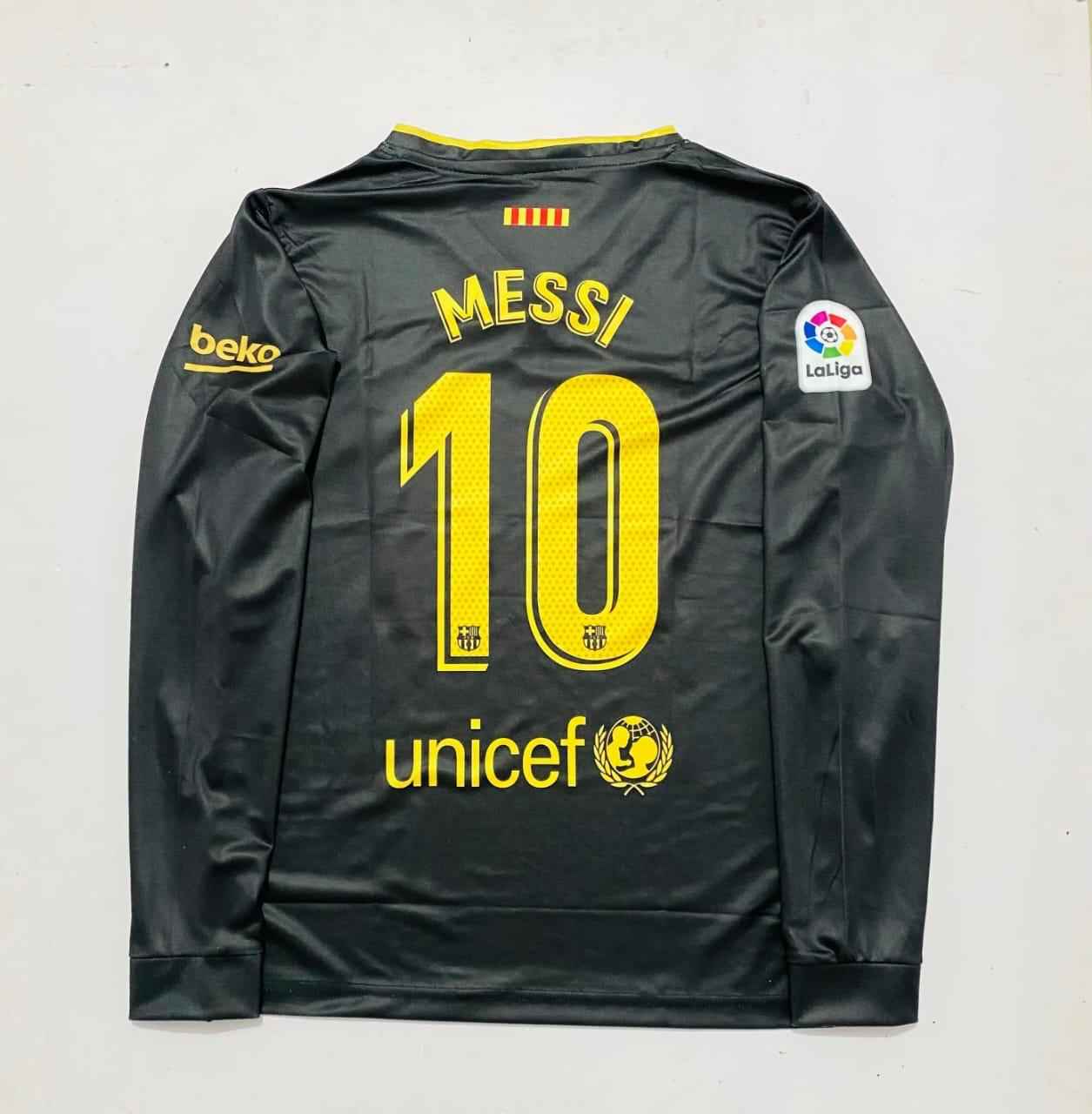 FC Barcelona 2020-21 away L. Messi full sleeves retro