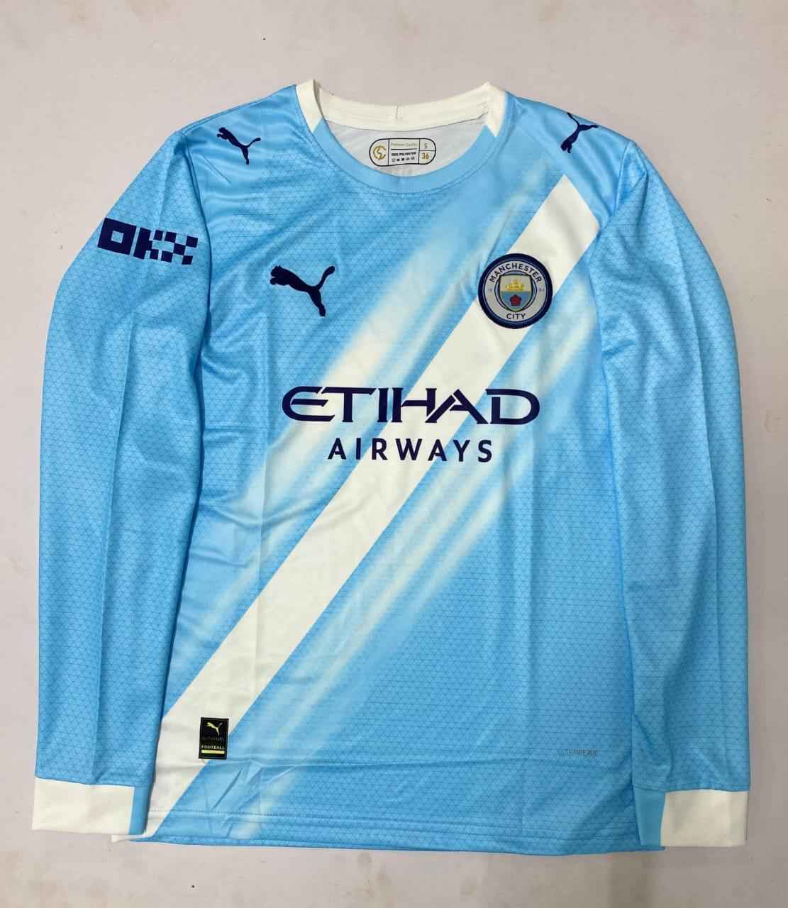 Manchester City Haaland full sleeves retro