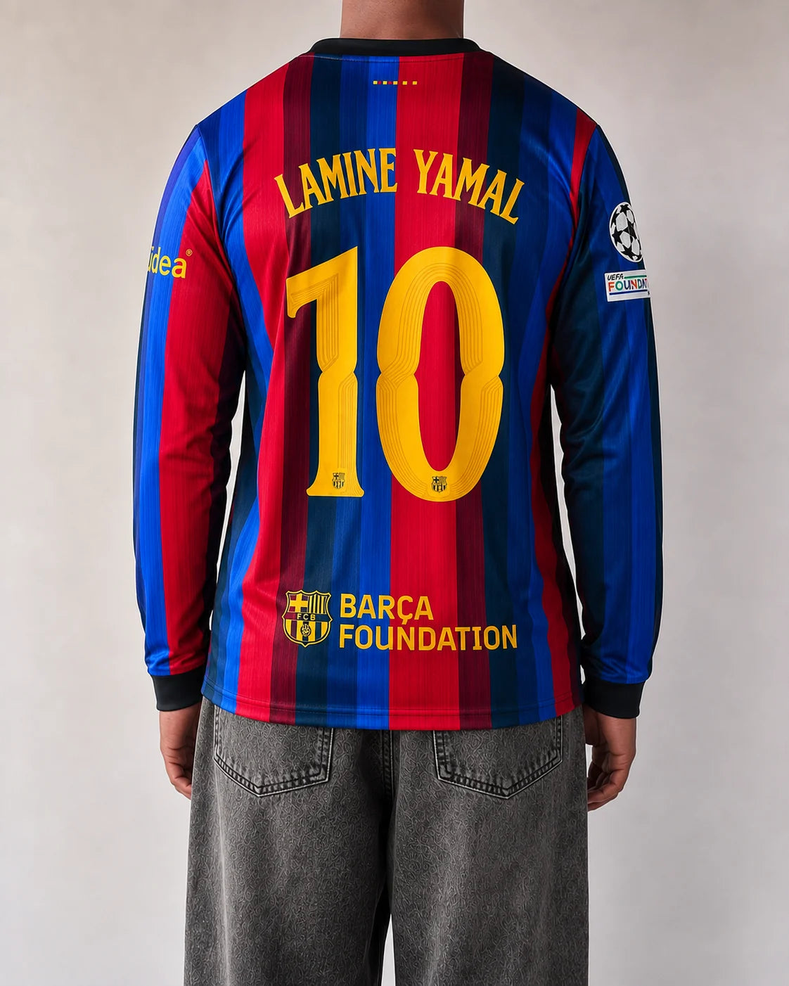 Barcelona 26/27 LAMINE YAMAL – La Liga Home full sleeves Kit (embroidery)