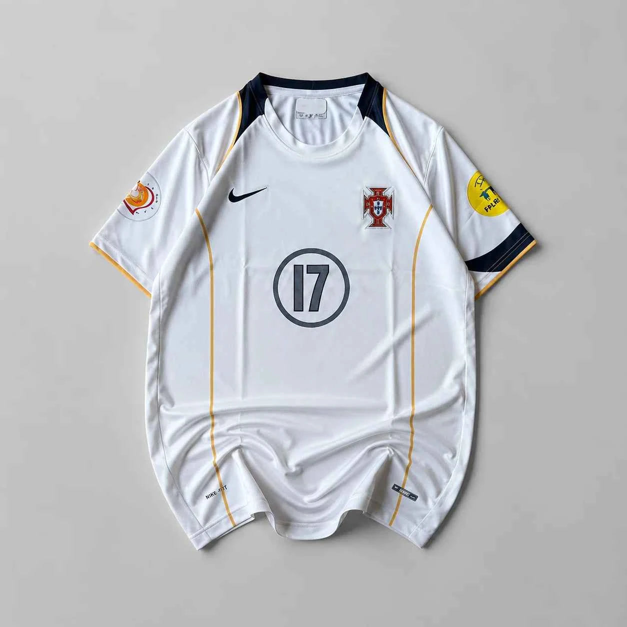 Portugal 2004-06 ronaldo  away half sleeves retro (embroidery)