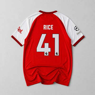 Arsenal 2026-27 Declan Rice jersey back with player name and number