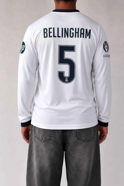 Real Madrid 26/27 Bellingham- La Liga Home full sleeves Kit
