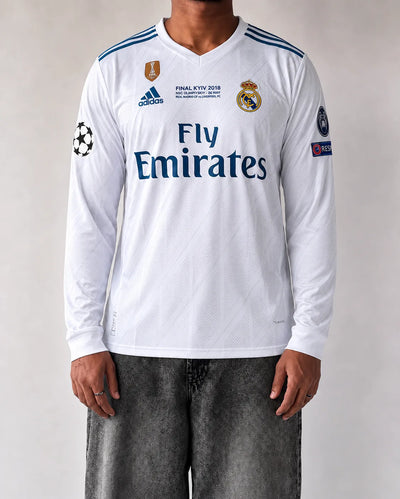 Real madrid 2017-18 Home ronaldo full sleeves retro (embroidery)