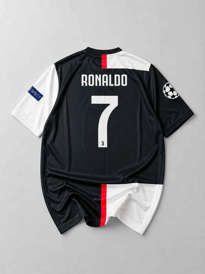 Juventus 2019-20 Home kit Ronaldo Half sleeves retro (embroidery)