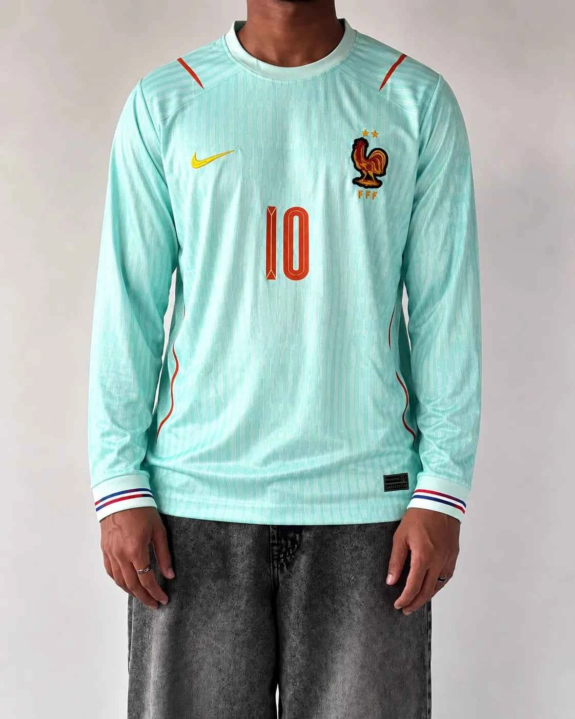 MBAPPE FRANCE 2026 WORLD CUP AWAY FULL SLEEVES KIT (embriodery)