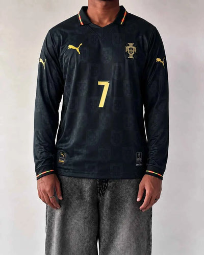 Portugal Black Special Edition full sleeves ( EMBRIODERY)