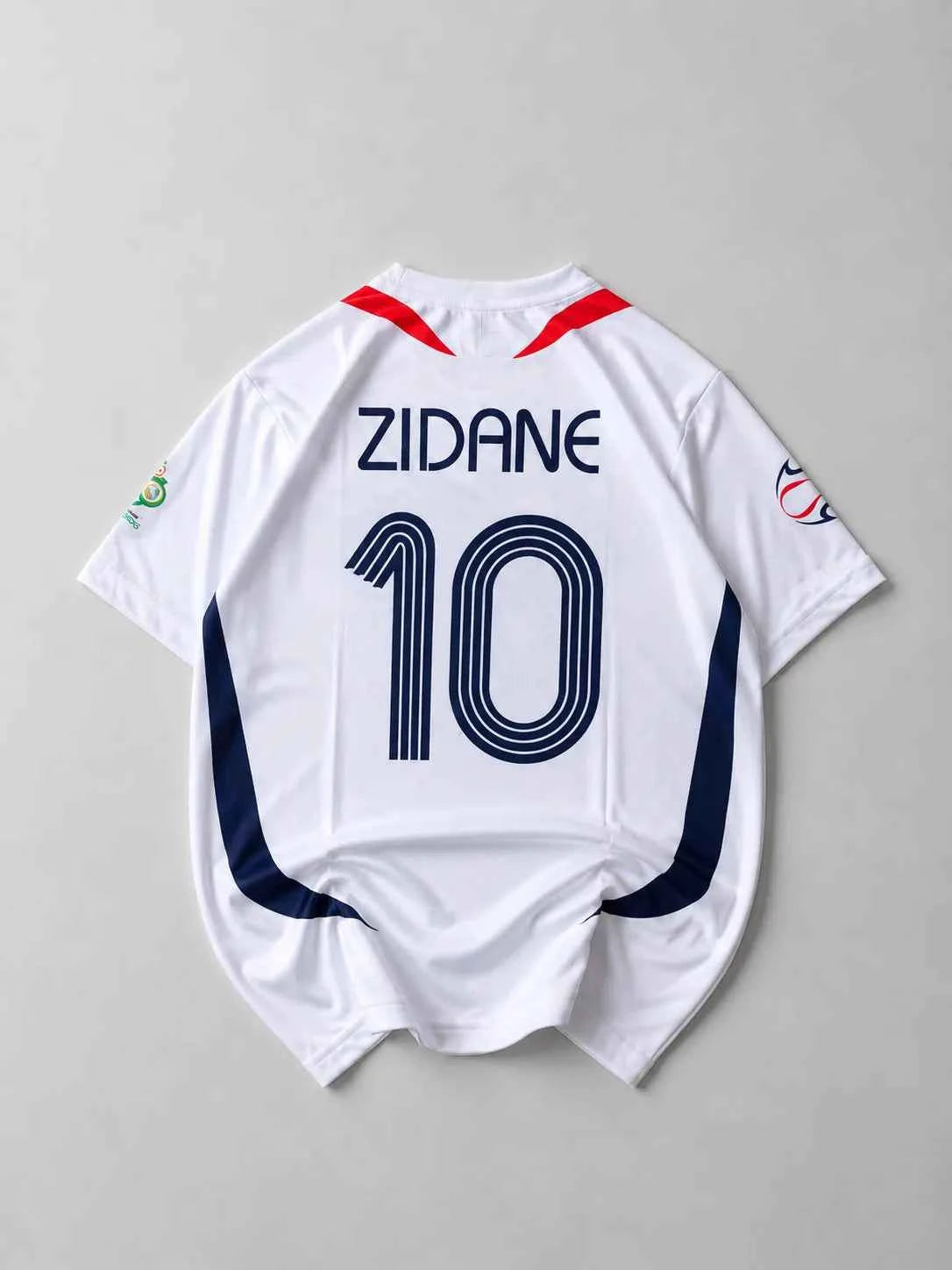 France 2008 zidane away half sleeves retro (embroidery)