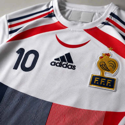 France 2008 zidane away half sleeves retro (embroidery)