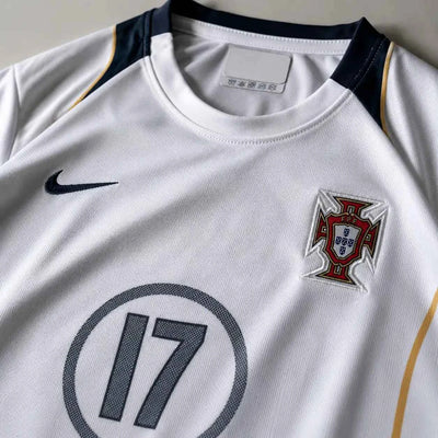 Portugal 2004-06 ronaldo  away half sleeves retro (embroidery)