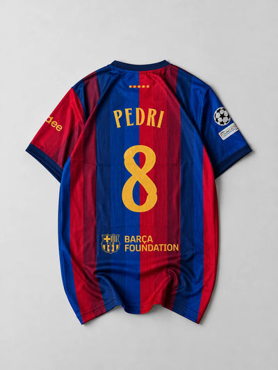 FC Barcelona 2026-27 Pedri home jersey back with player name and number