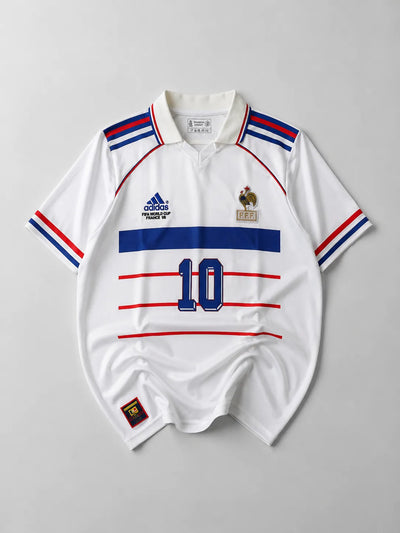 France 2006 Zidane half sleeves retro (embroidery)