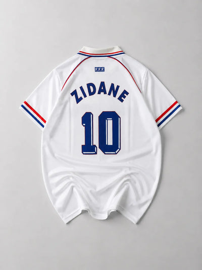 France 2006 Zidane half sleeves retro (embroidery)