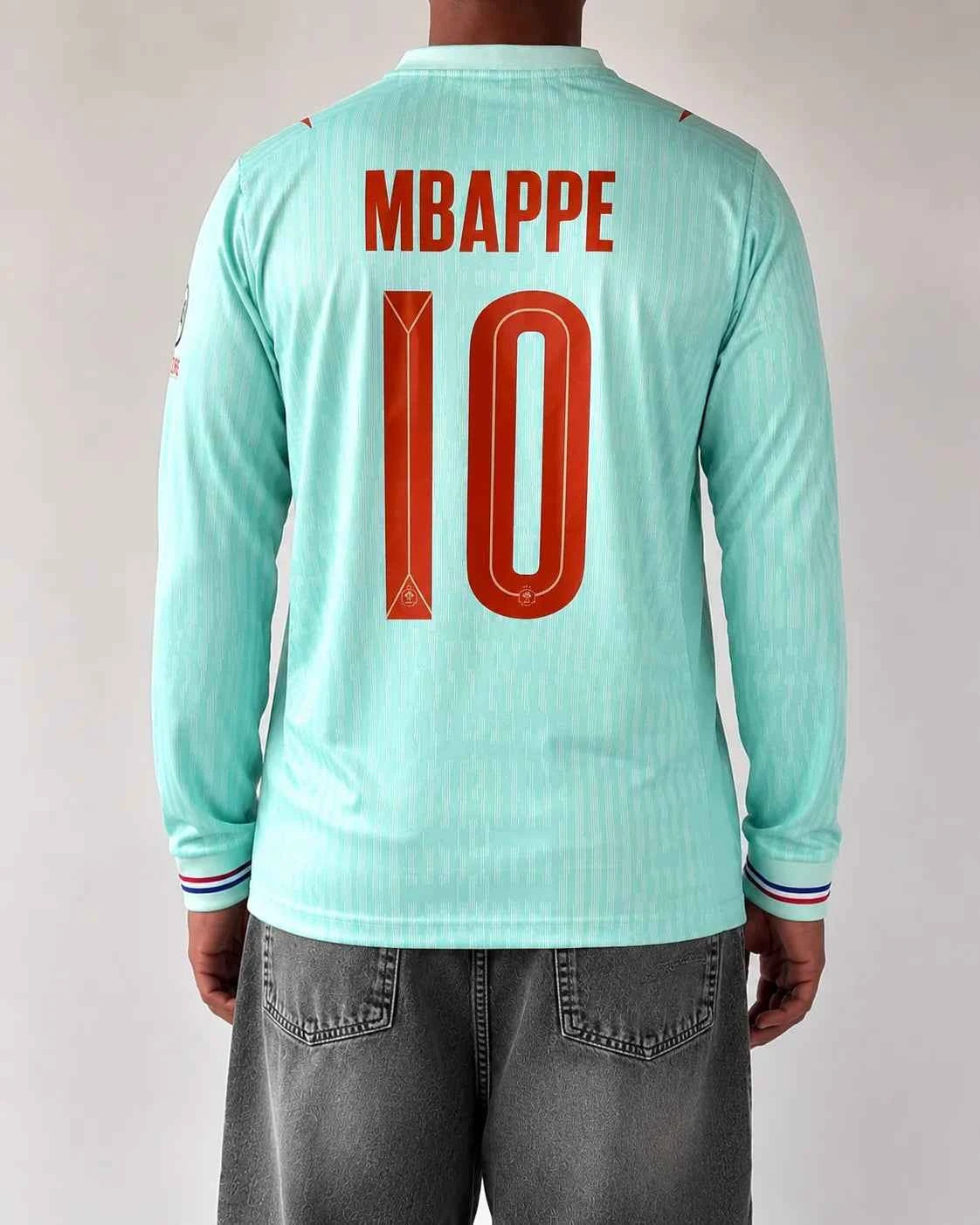 MBAPPE FRANCE 2026 WORLD CUP AWAY FULL SLEEVES KIT (embriodery)