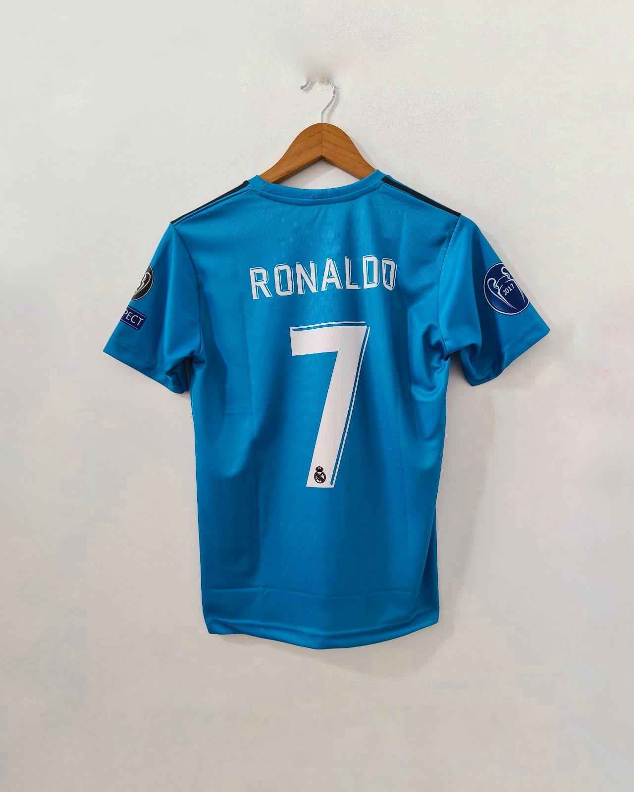 Ronaldo 2017-18 real madrid half sleeves retro