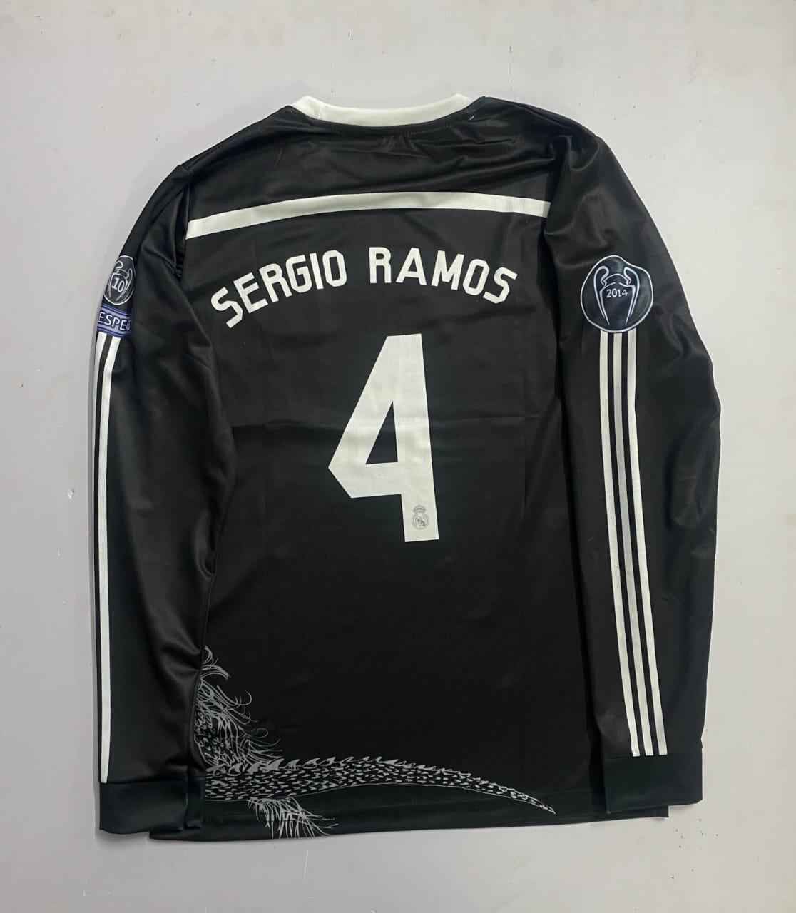 Real madrid x dragon full Sergio Ramos full sleeves retro