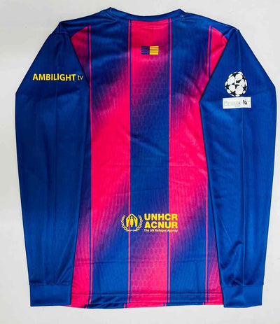 Fc barcelona 2025-26 full sleeves kit plain back