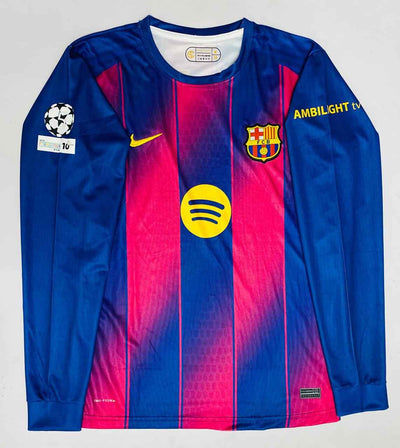 Fc barcelona 2025-26 full sleeves kit plain back