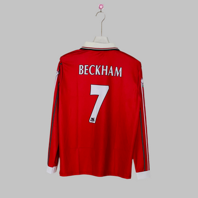 Manchester United D. Beckham 1998-1999 full sleeves retro