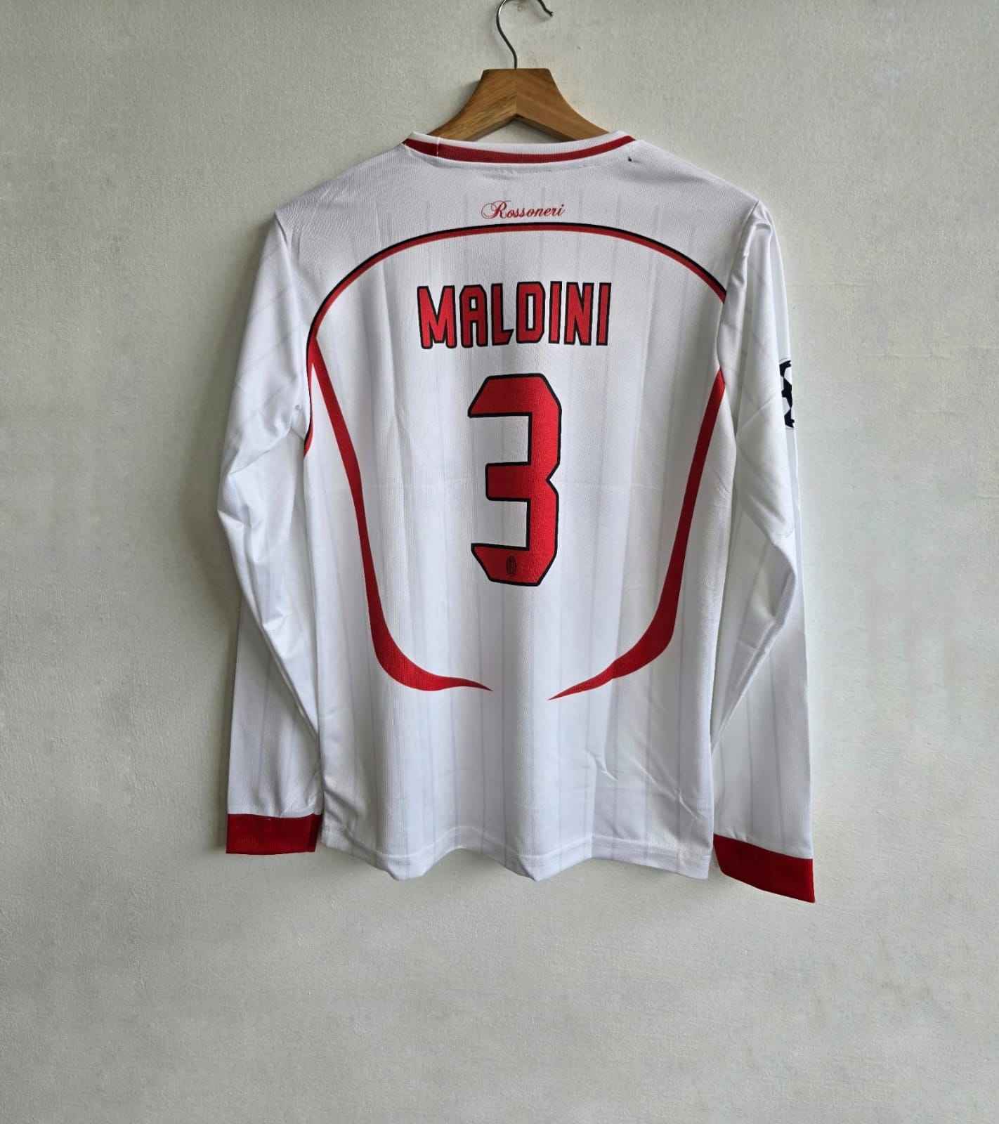 Ac milan 2006-07 away Maldini full sleeves retro